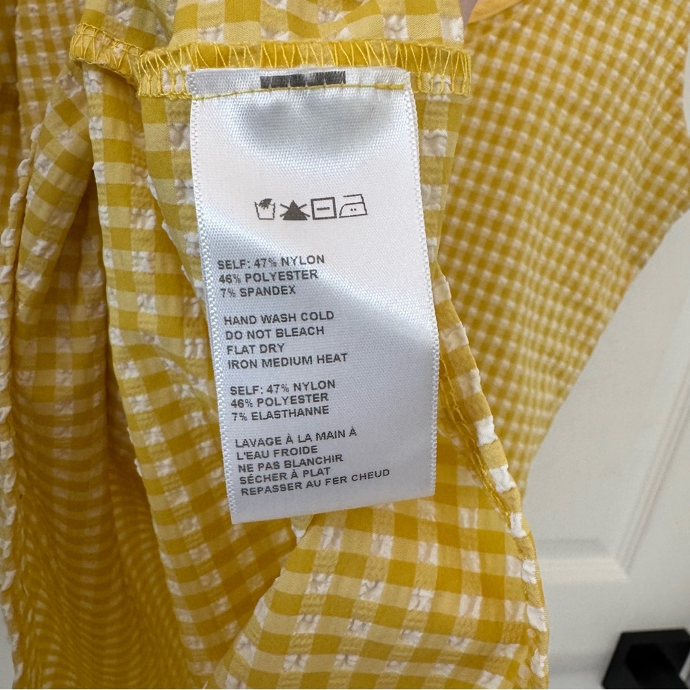 Urban Outfitters Mini Dress Yellow Gingham - Picture 8 of 9